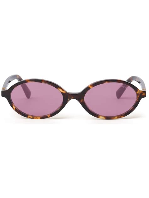 miu miu round glasses brown|Miu Miu glasses frames.